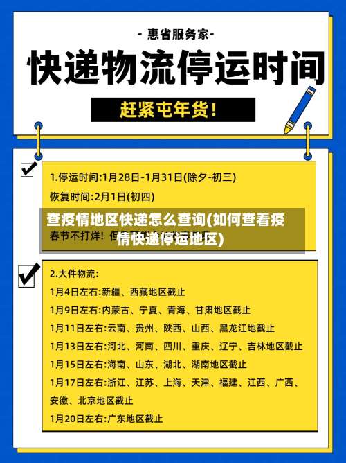 查疫情地区快递怎么查询(如何查看疫情快递停运地区)-第1张图片