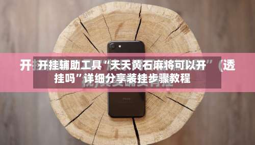 开挂辅助工具“天天黄石麻将可以开挂吗	”详细分享装挂步骤教程-第1张图片